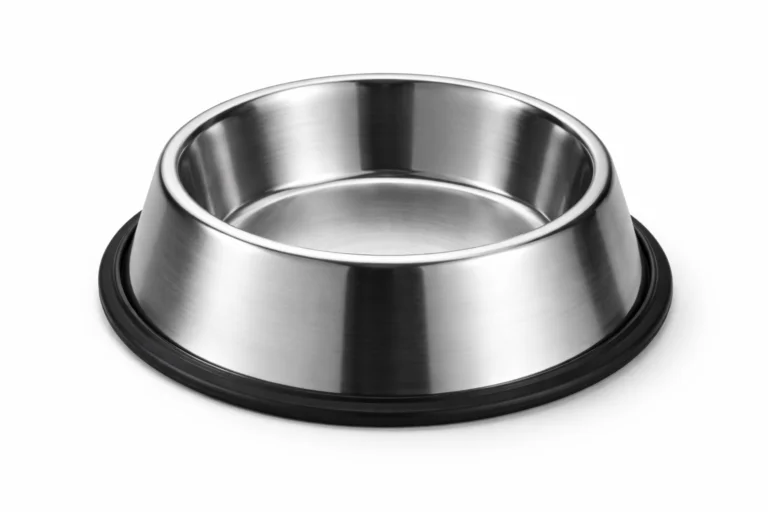 Stainless Steel Non-Slip Dog Bowl for Food and Water – Durable, Easy to Clean, with Rubber Base