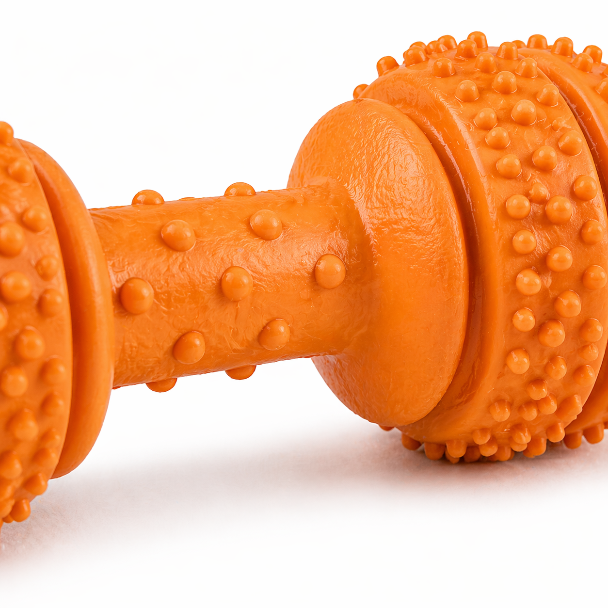 Rubber Dog Chew Toy Dumbbell – Textured Interactive Chewing Toy for Small to Large Dogs - Image 3